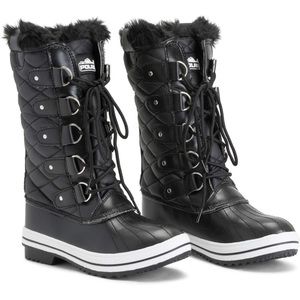 Polar Women’s Nylon Tall Winter Snow Boots - size 8